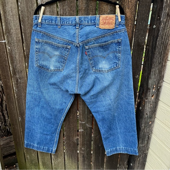 Levi’s 501 Vintage 1986 Buttonfly Cropped Jeans Sz W38 L23 - Picture 8 of 16